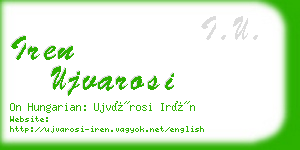 iren ujvarosi business card